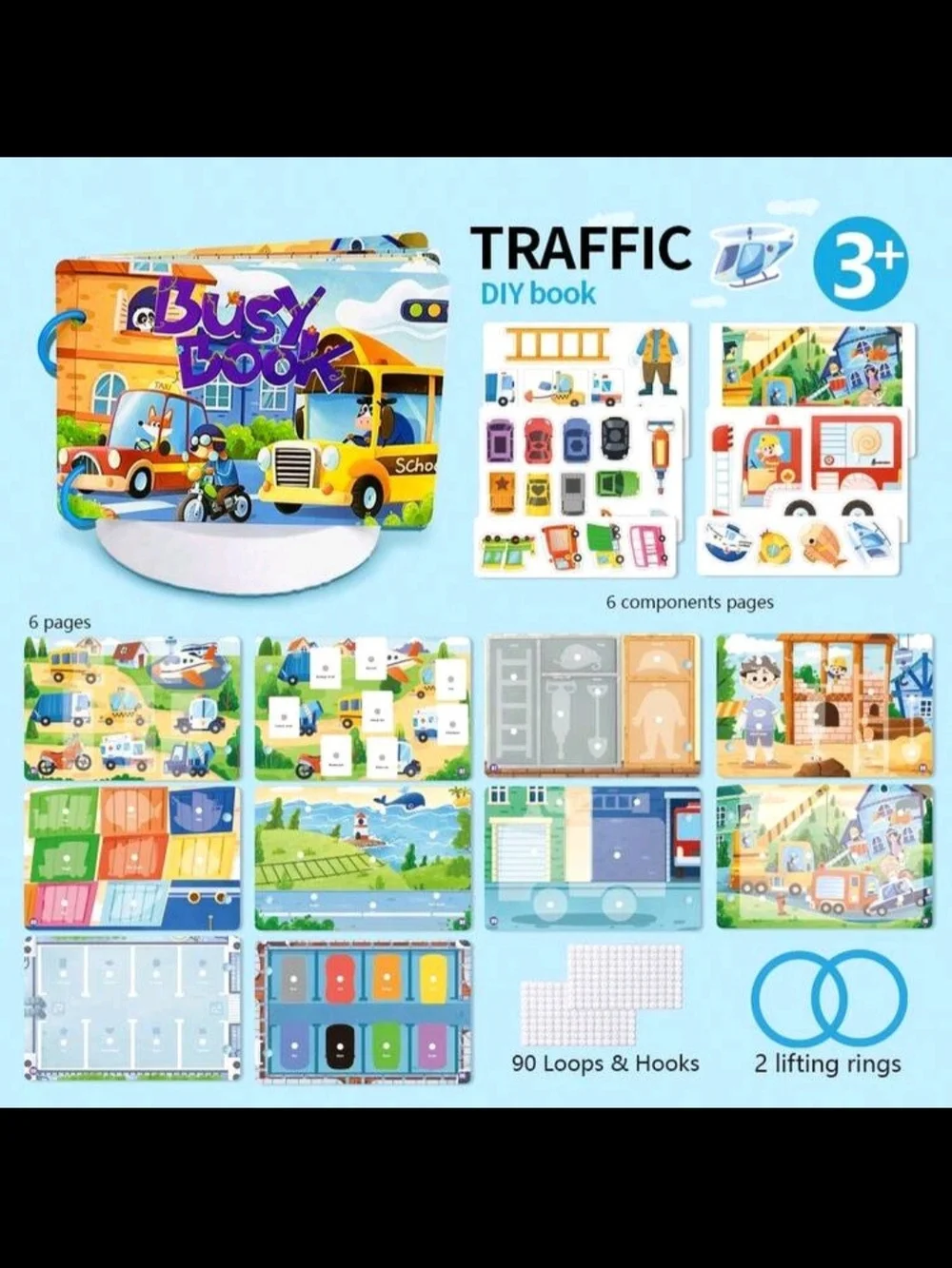Kids Ocean Play Book W Puzzle - Multicolor